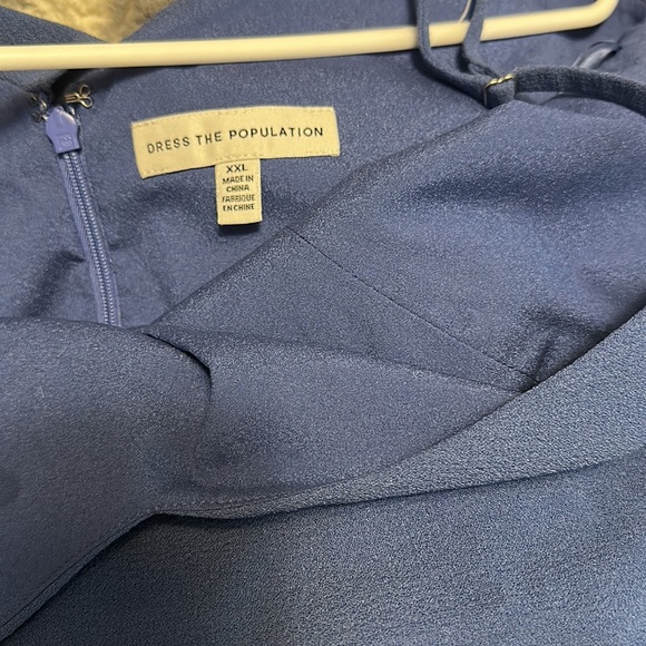 Dress the population alondra blouson midi - Picture 3 of 6